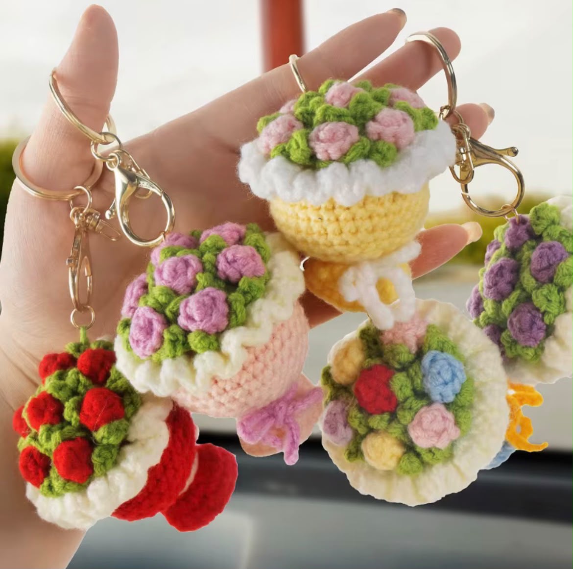 Flower Bouquet Keychain